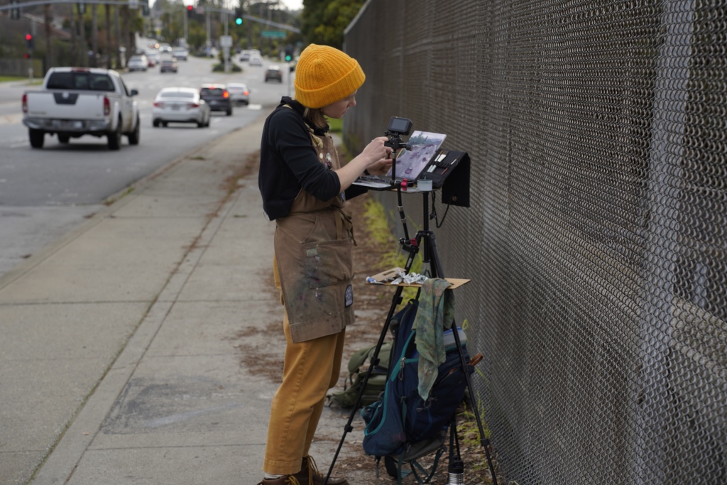 LOOKOUT: Through paintings, local artist Taylor Seamount reimagines Santa Cruz as an eco-utopia